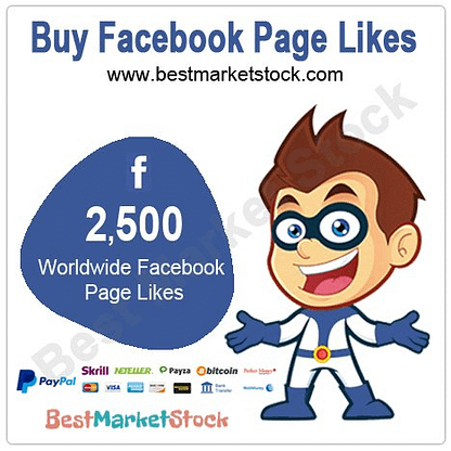 2,500 Worldwide Facebook Fan Page Likes