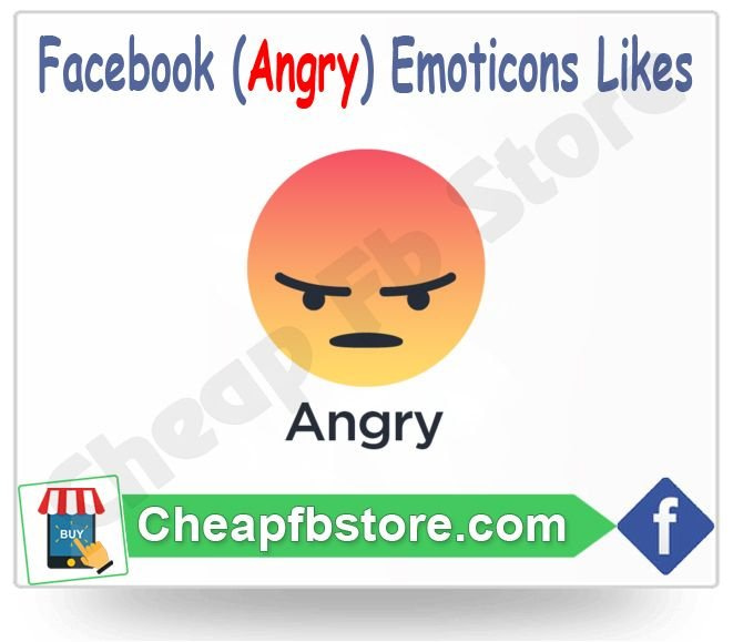 Buy Angry Facebook Emoticons Post Likes